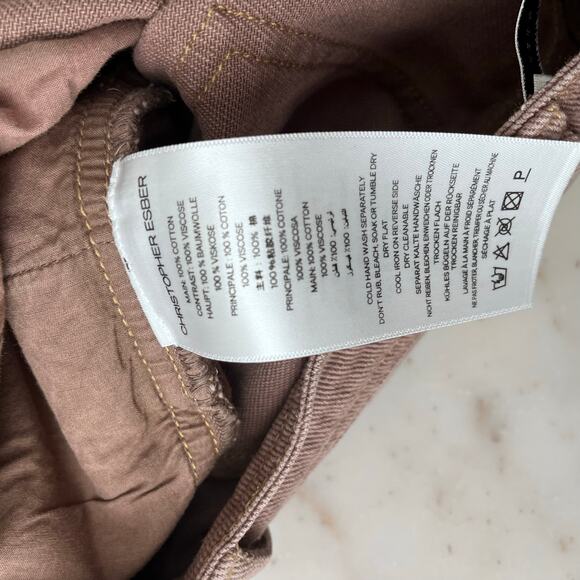 Christopher Esber Deconstructed Splice Pants Walnut Brown 6 Women’s - Picture 10 of 10